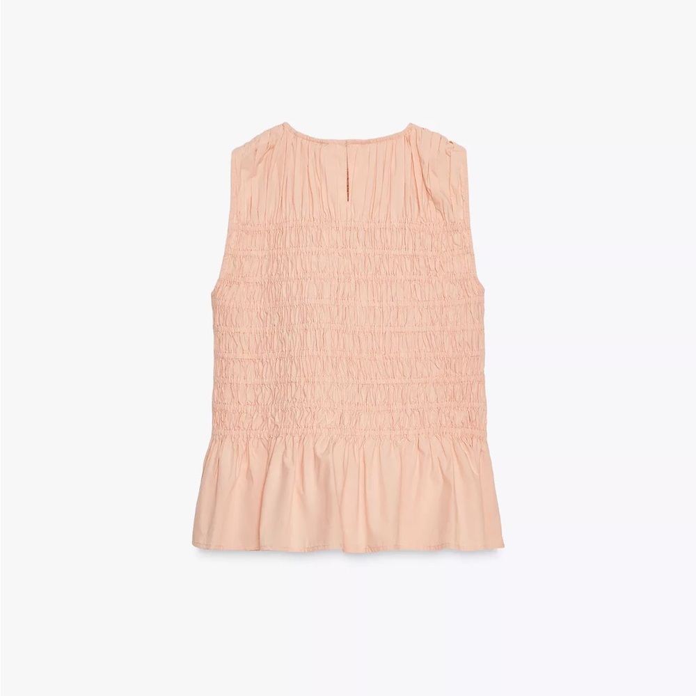 ZARA RUFFLED ELASTIC TOP - Picture 9 of 11